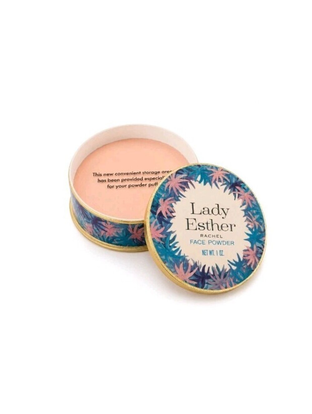 Vintage Lady Esther Rachel Face Powder 1 Oz NOS Sealed Paper Box Vanity 1960s